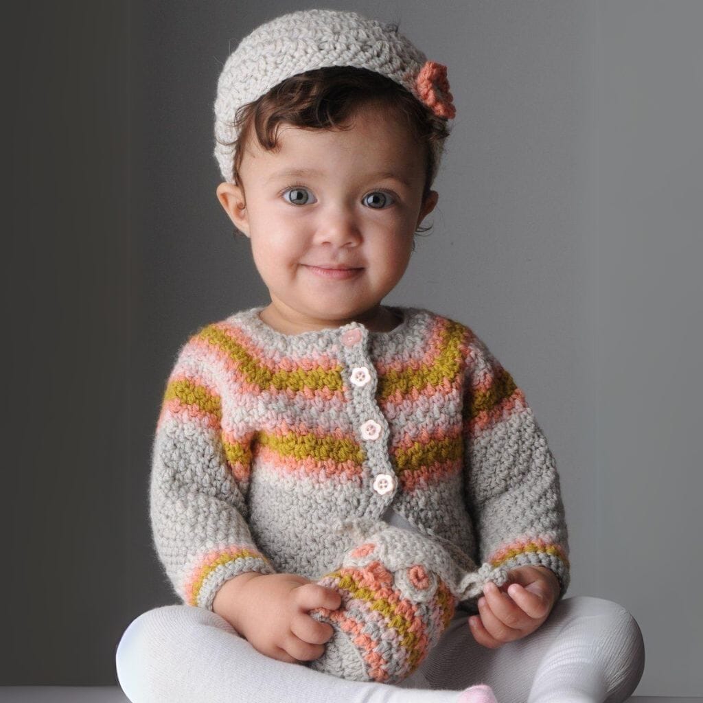Florence Cardigan Crochet Pattern | Mrs Moon | Tangled Yarn UK