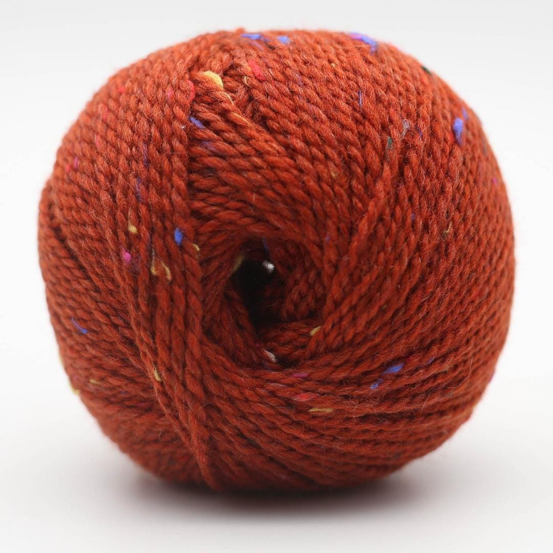BC Garn BC Garn Hamelton Tweed 1 GOTS - 10 orange- Aran Knitting Yarn