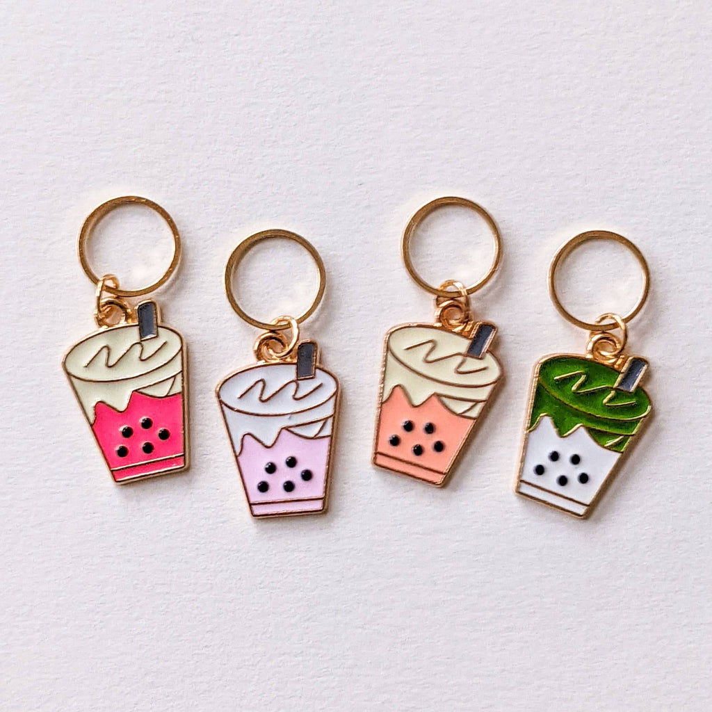 Bubble Tea Stitch Markers | Hello Kim | Tangled Yarn UK