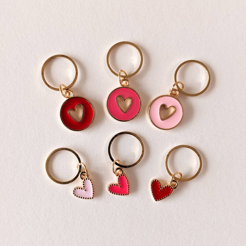 Little Heart Stitch Markers | Hello Kim | Tangled Yarn UK
