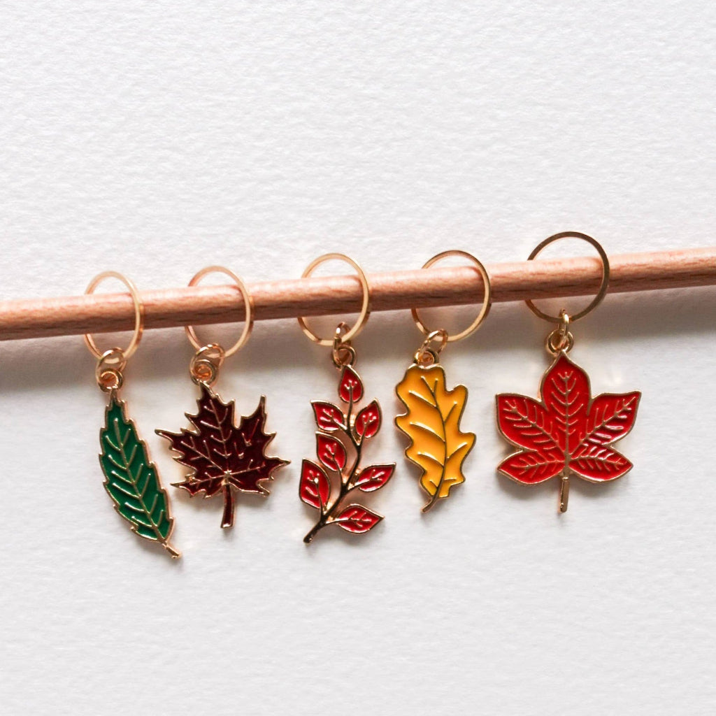 Leaves Stitch Markers | Hello Kim | Tangled Yarn UK