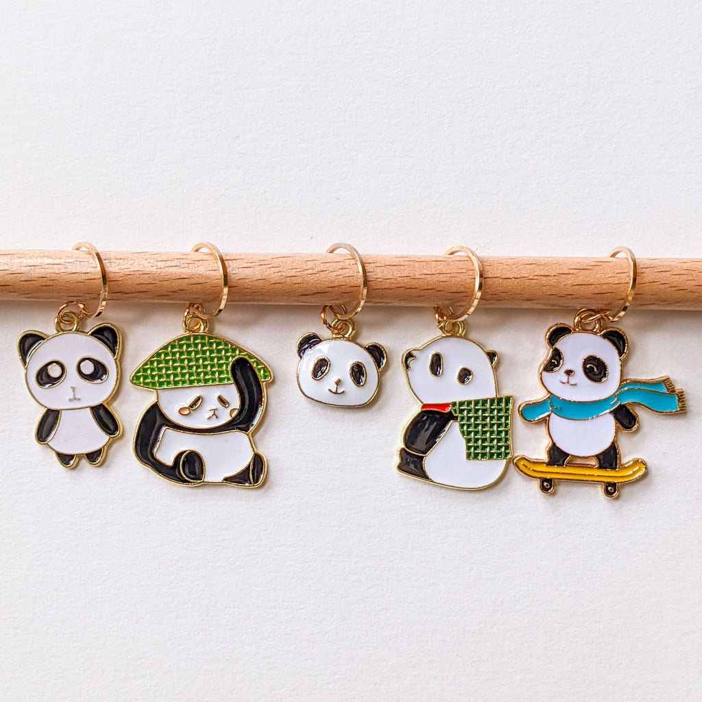 Pandi Panda Stitch Markers | Hello Kim | Tangled Yarn UK
