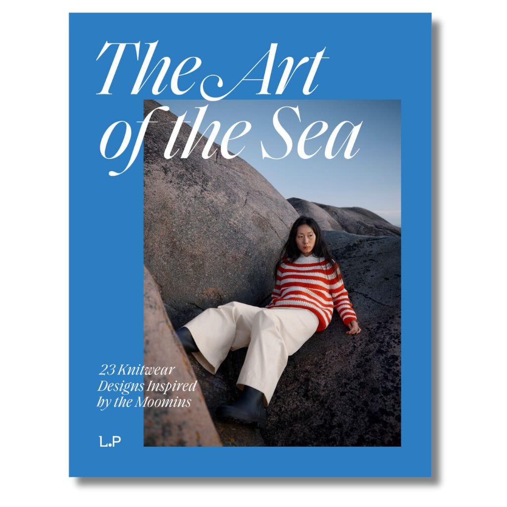 Book cover titled &#39;The Art of the Sea&#39; with a person sitting on rocks.