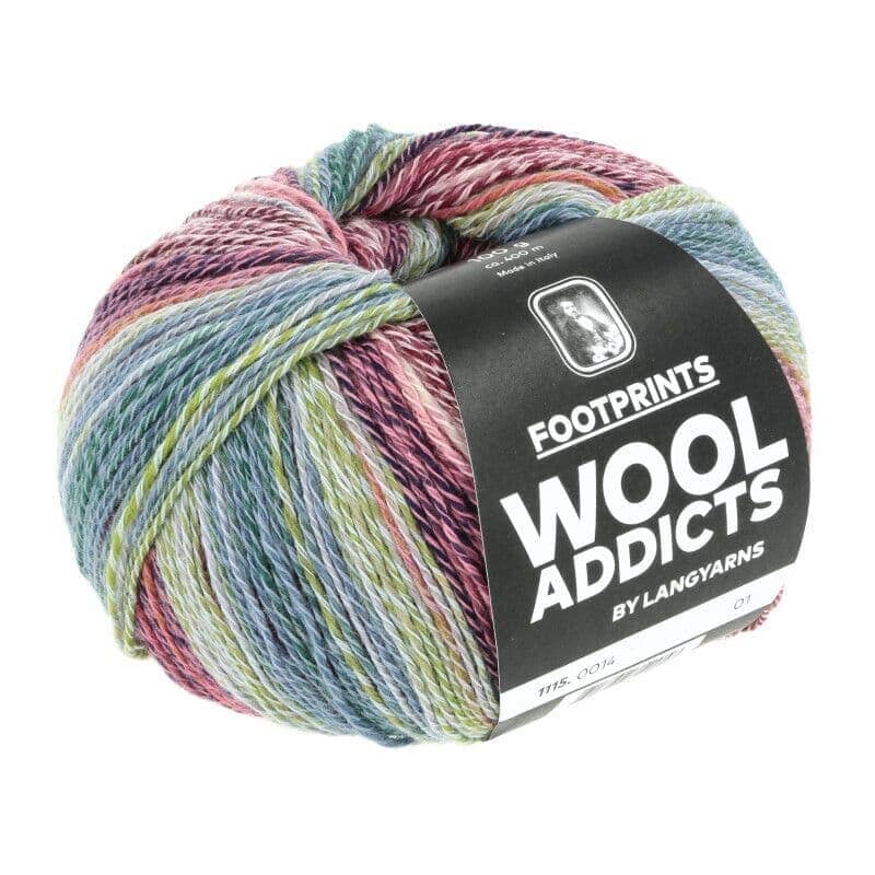 Foot Prints Wool Addicts 14 | Lang Yarns | Tangled Yarn UK