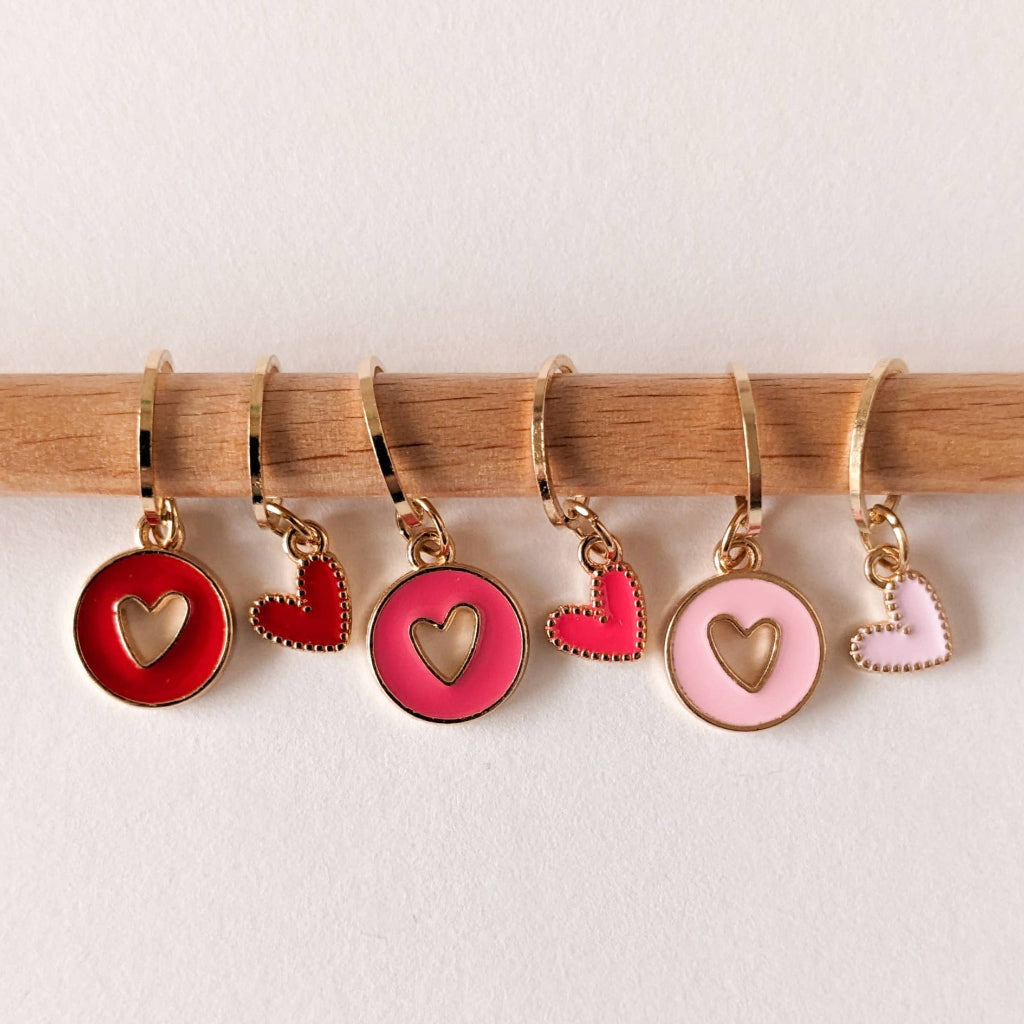 Little Heart Stitch Markers | Hello Kim | Tangled Yarn UK