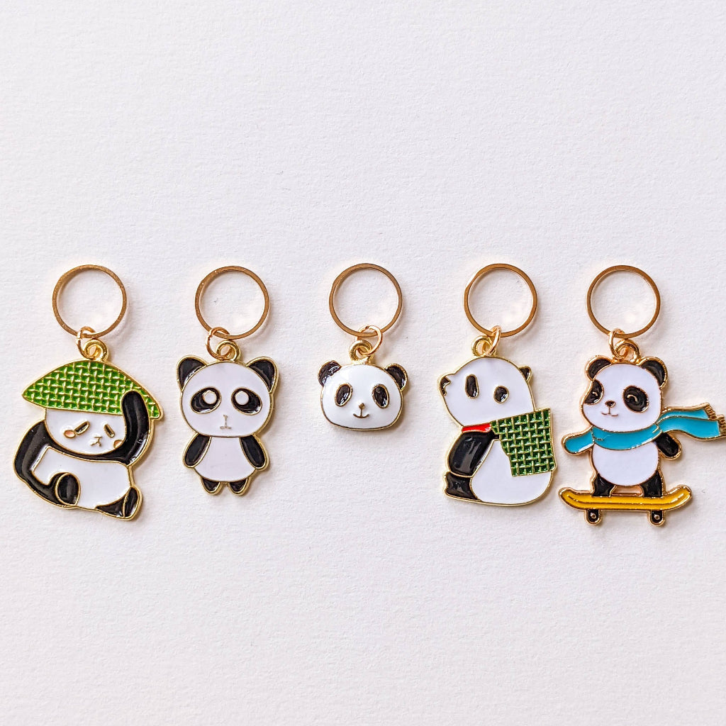 Pandi Panda Stitch Markers | Hello Kim | Tangled Yarn UK