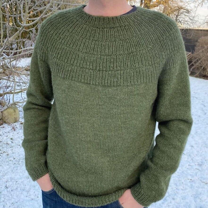PetiteKnit Anker's Sweater - My Boyfriend's Size - Tangled Yarn