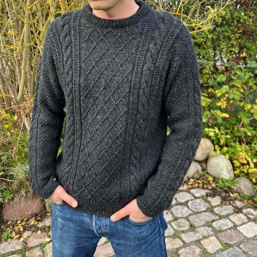 PetiteKnit Moby Man's Sweater - Tangled Yarn