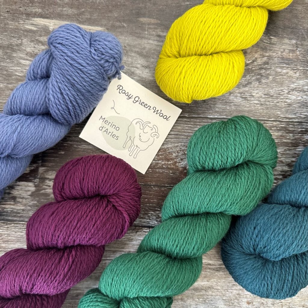 Rosy Green Wool Merino d'Arles