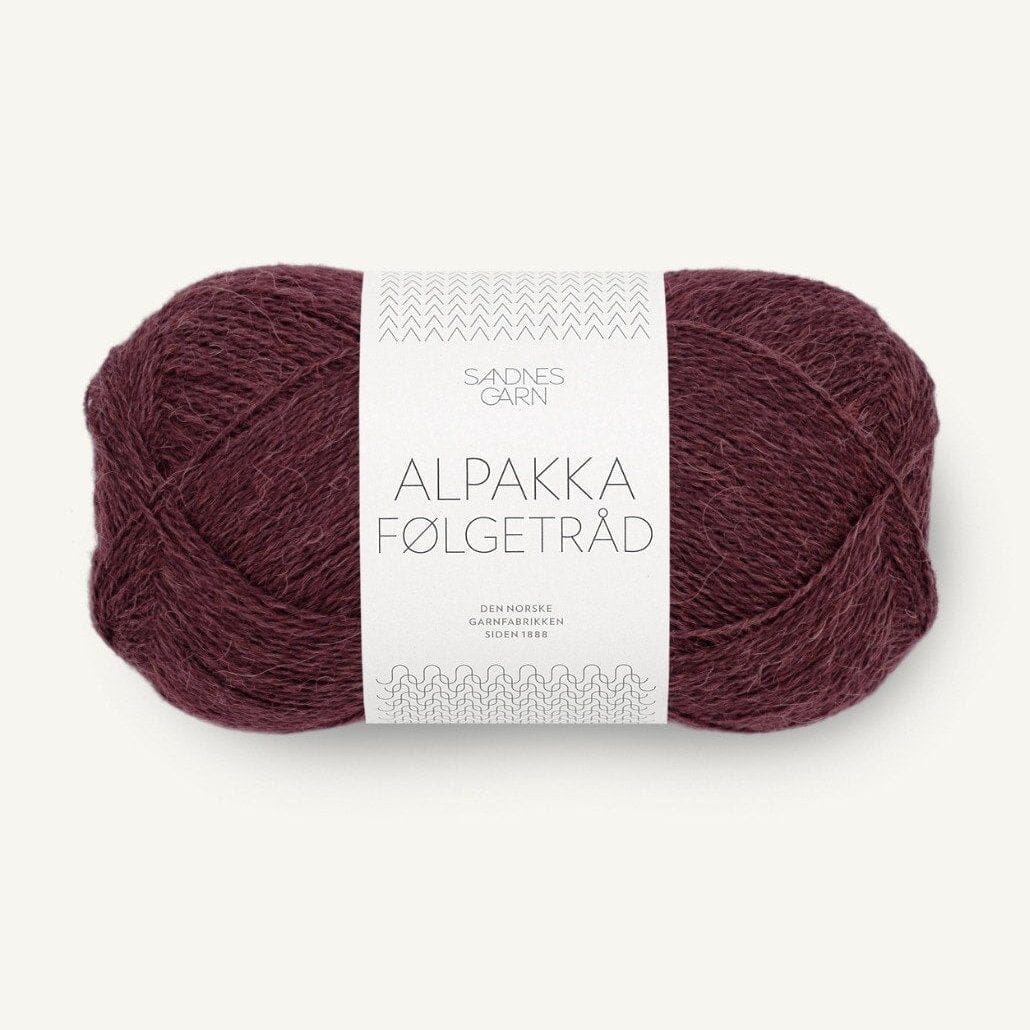 Alpakka Følgetråd | Sandnes Garn | Dyp Burgunder (4372)