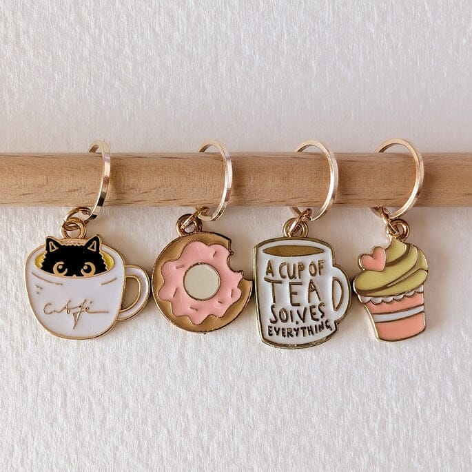 Snack Break | Hello Kim Stitch Markers | Tangled Yarn UK