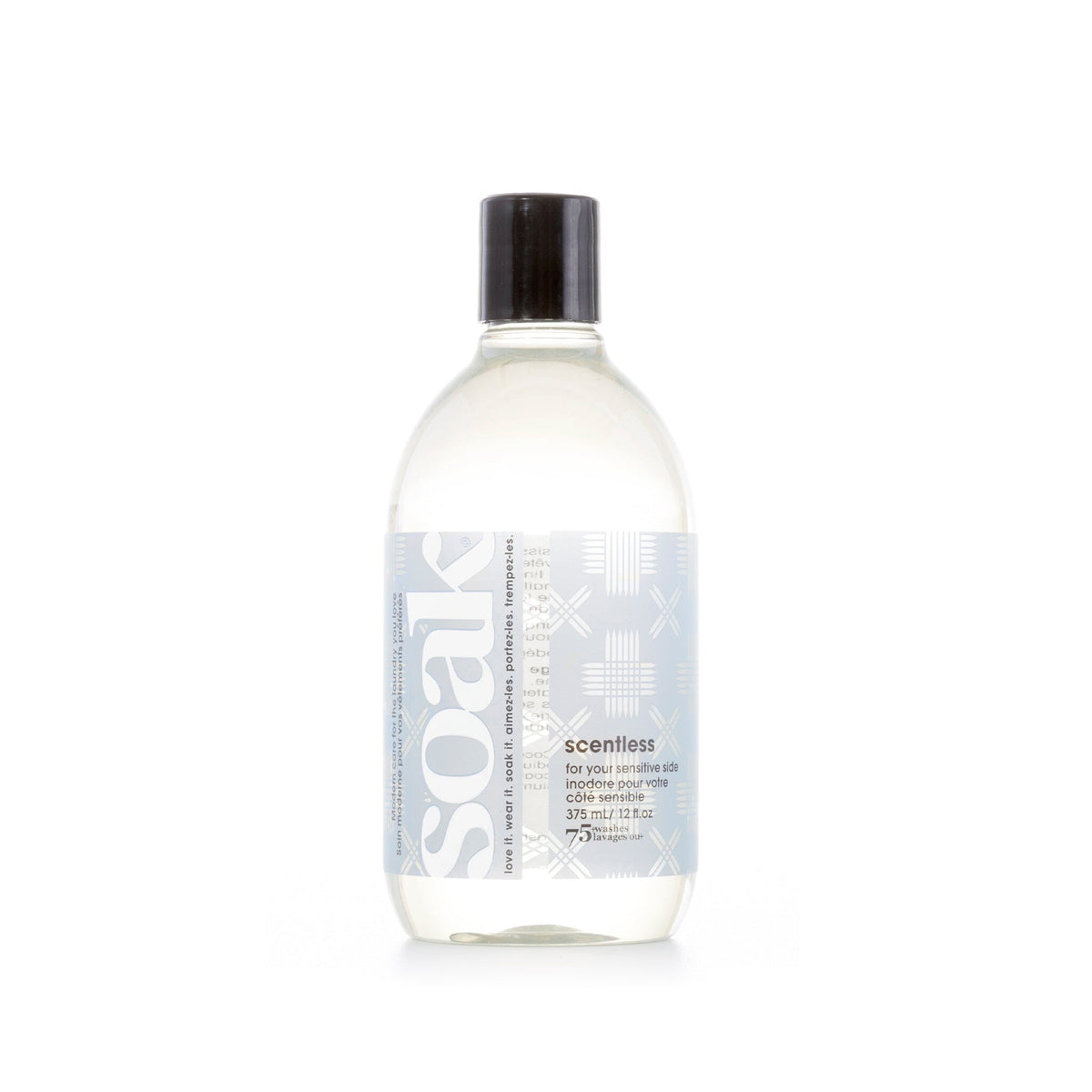 Soak Wash Scentless 375ml – unscented wool wash for sensitive skin