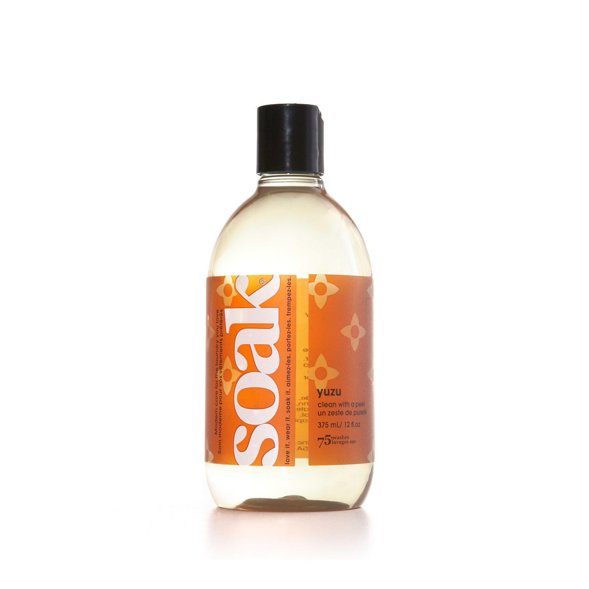 Soak Wash Yuzu 375ml – citrus-scented no-rinse wool wash in travel size