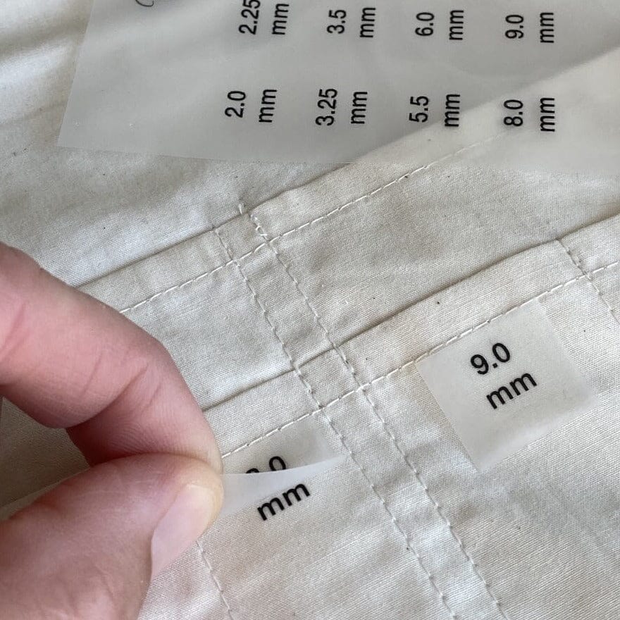 PetiteKnit Needle Size Labels