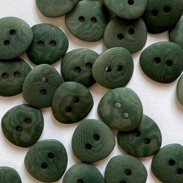 12mm - Matt Corozo Asymmetric Buttons