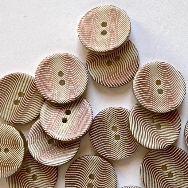15mm - Wavy Shell Button