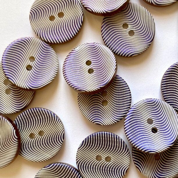 15mm - Wavy Shell Button