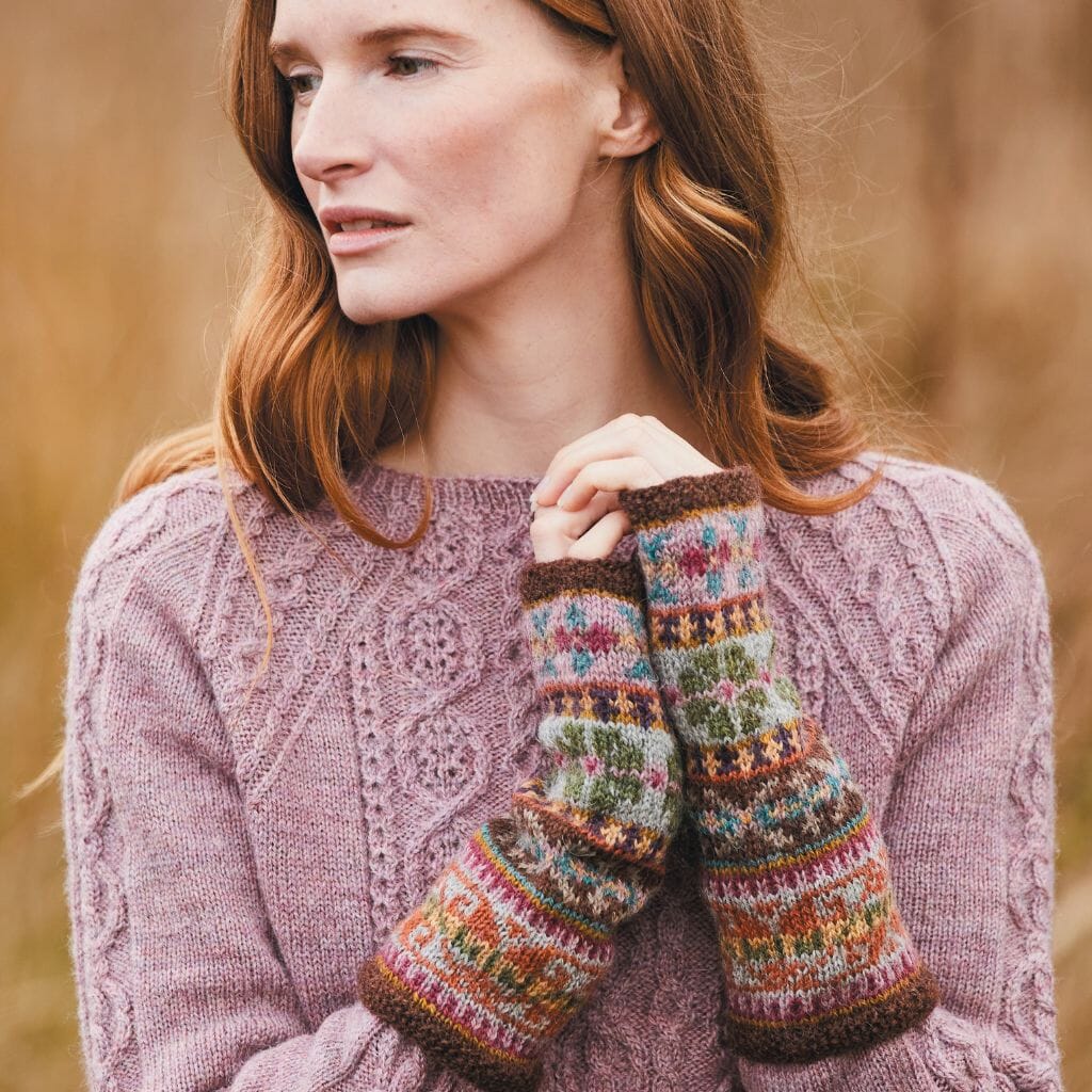 Wensley Fingerless Mitts | Marie Wallin | Tangled Yarn UK