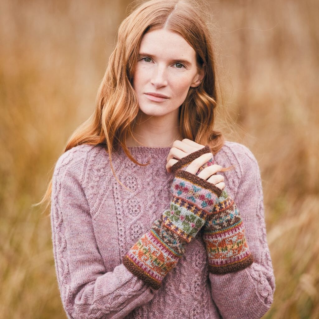 Wensley Fingerless Mitts | Marie Wallin | Tangled Yarn UK
