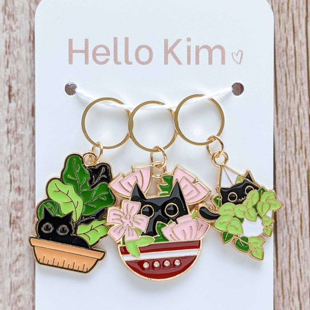 Wild Cat Stitch Markers | Hello Kim | Tangled Yarn UK