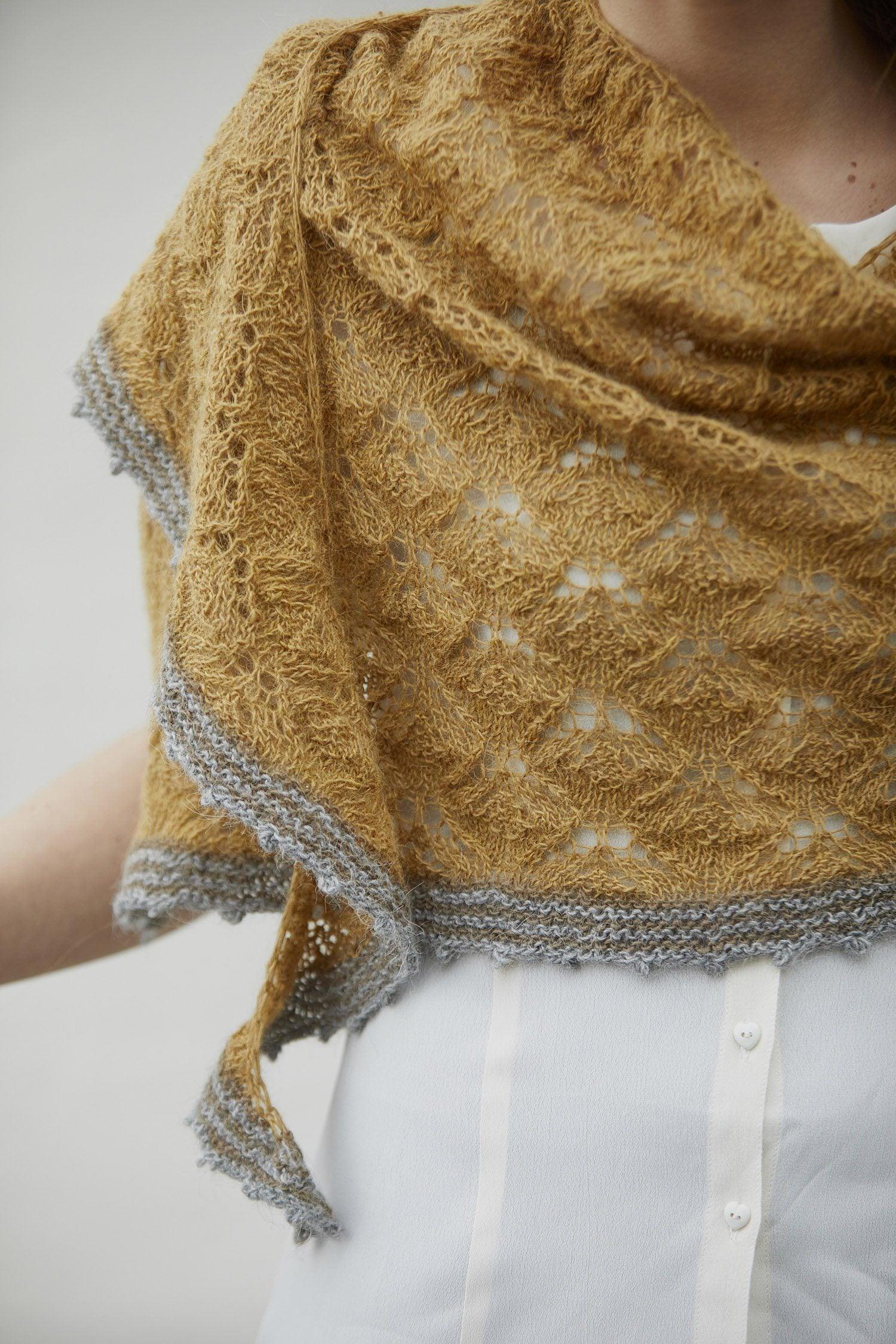 CaMaRose Hydrangeas Shawl [Trine Bertelsen] -  - Knitting Pattern