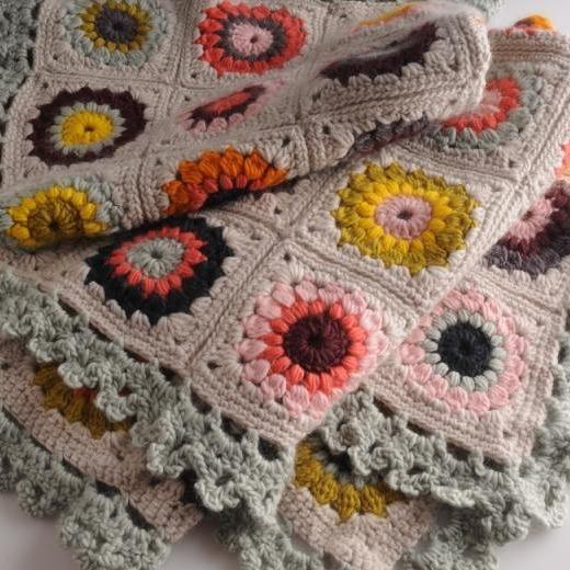 Mrs Moon Sunburst Granny Blanket [Crochet Pattern] -  - Crochet Pattern