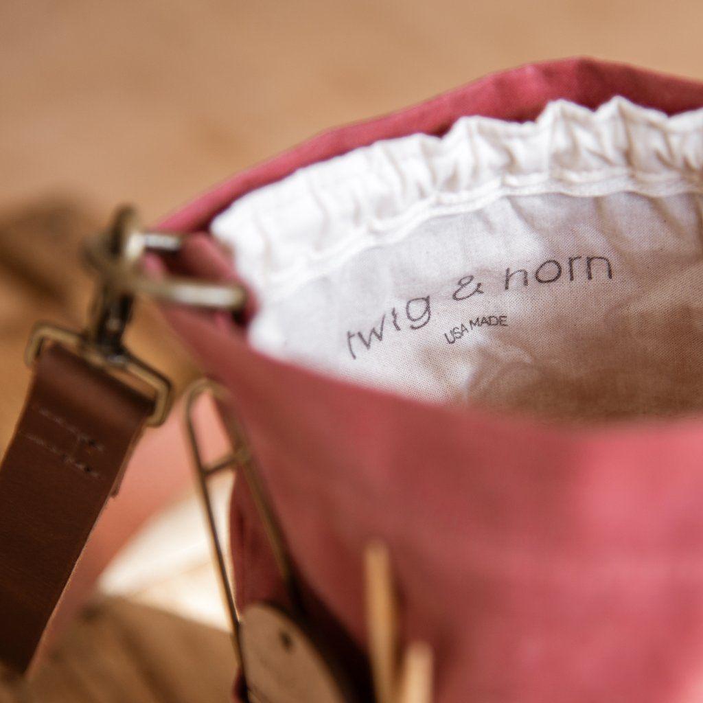 Twig & Horn Twig & Horn Waxed Canvas Bucket Bag -  - Project Bags