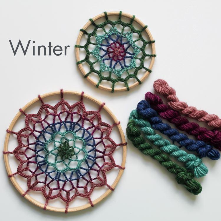 Pineapple Fibre Art Gin and Tonic Mandala Kit - Winter - Crochet Kit