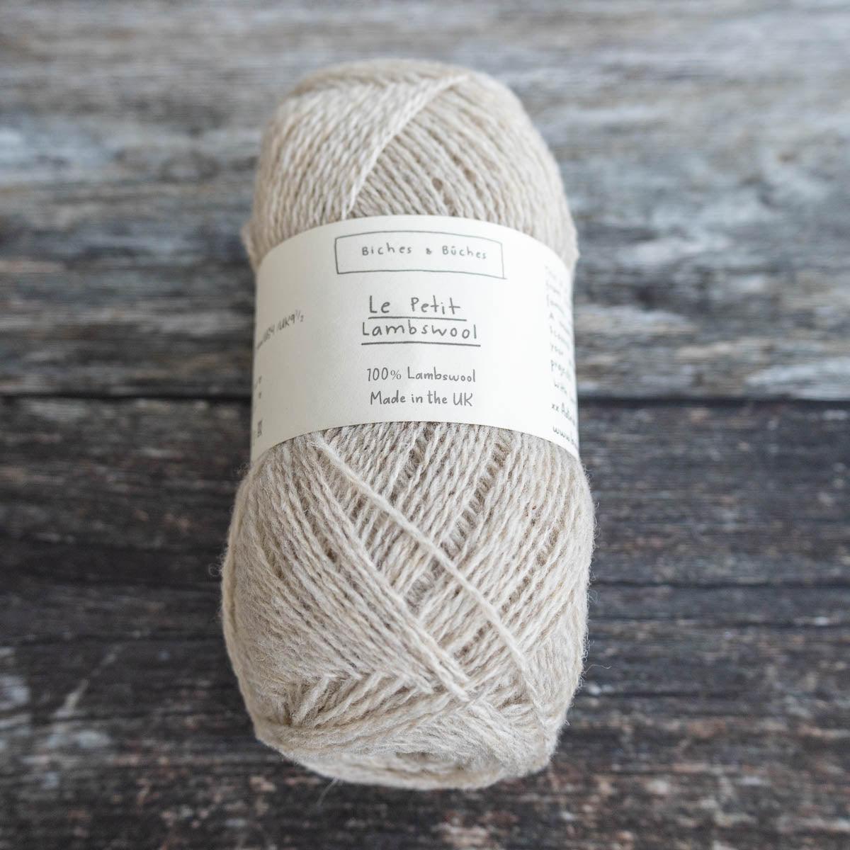 Biches &amp; Bûches Biches &amp; Bûches Le Petit Lambswool - Grey Beige - 4ply Knitting Yarn