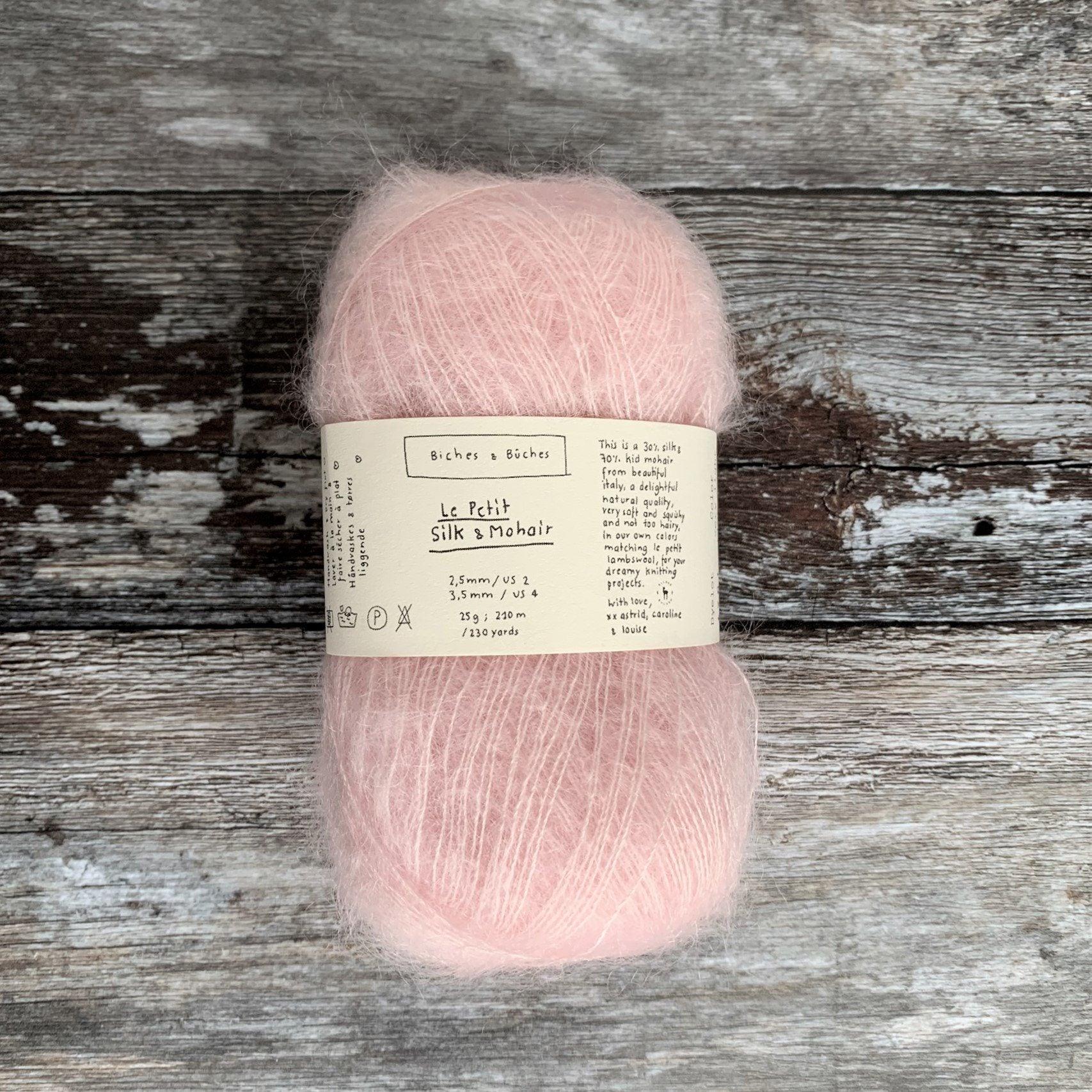 Biches & Bûches Biches & Bûches Le Petit Silk & Mohair - Very Light Pink - Lace Knitting Yarn
