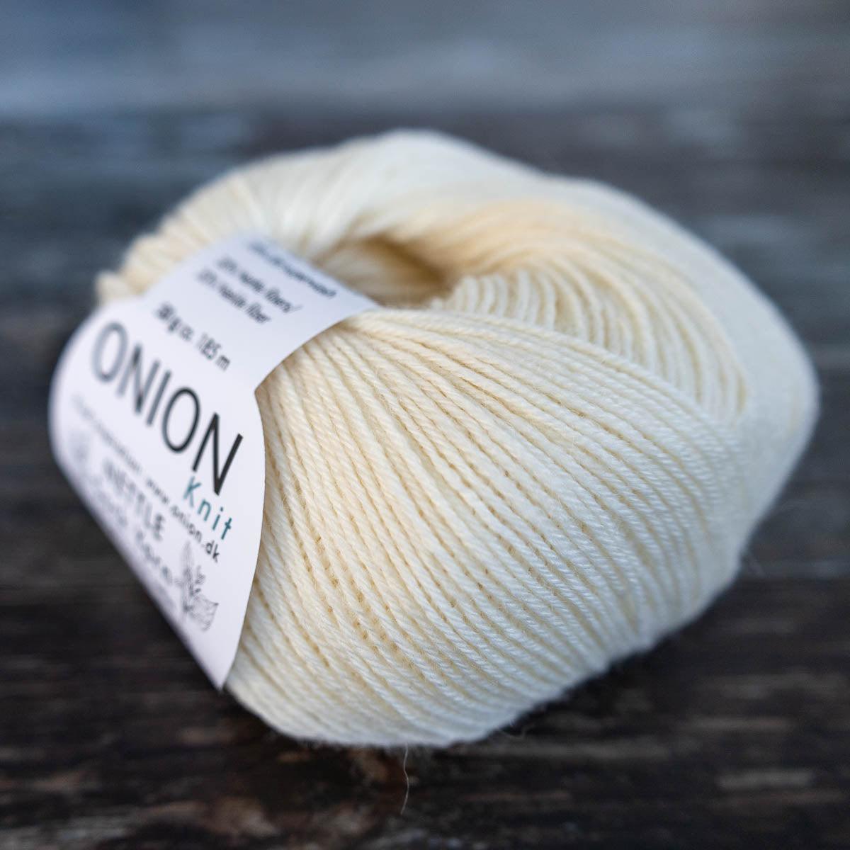 Onion Onion Nettle Sock Yarn - 1001 råhvid - Yarn