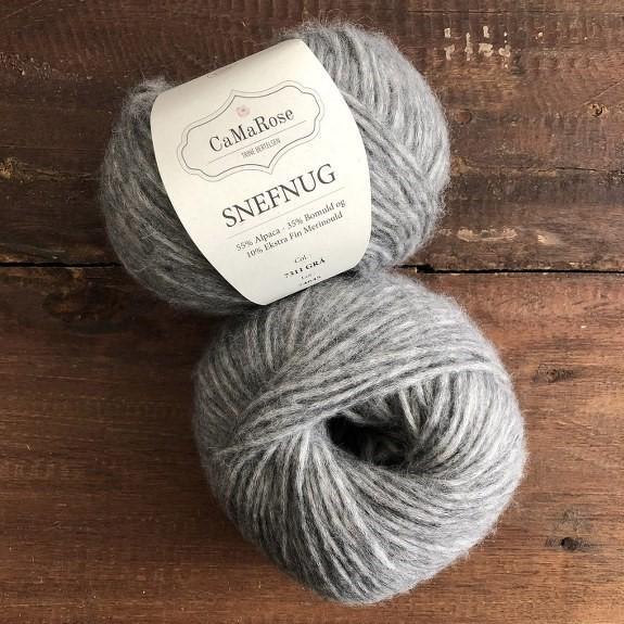 CaMaRose CaMaRose Snefnug [Snowflake] - 7311 Gra - Aran Knitting Yarn