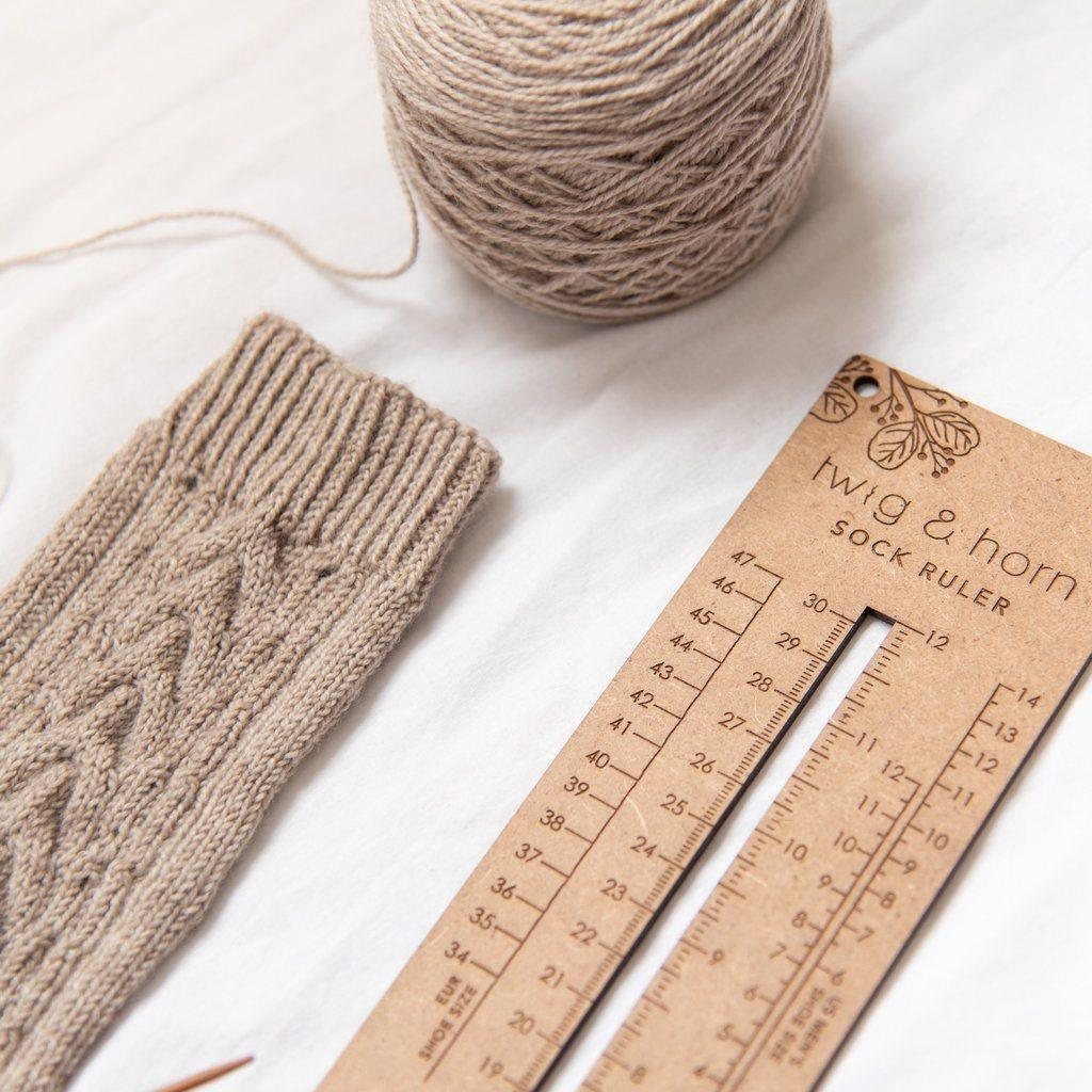 Twig & Horn Twig & Horn Sock Sizing Ruler -  - Tools