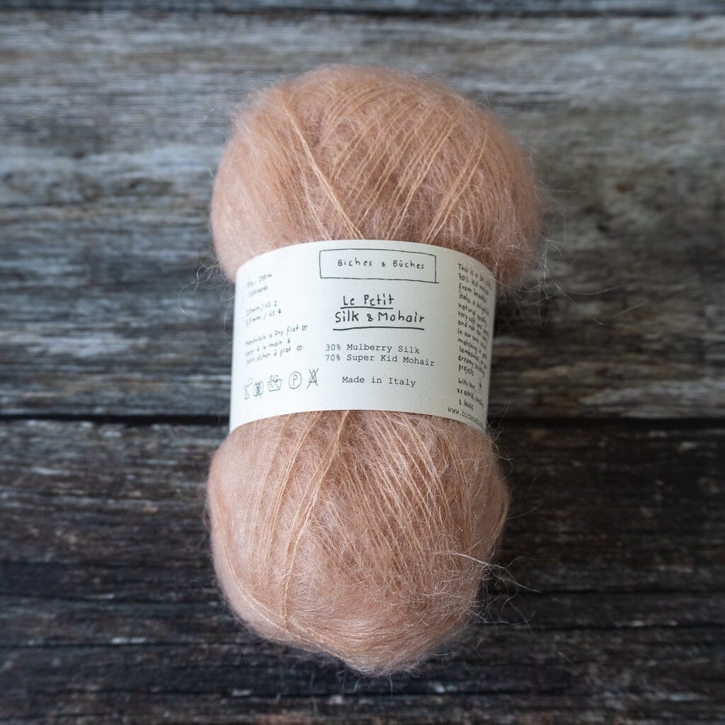 Biches & Bûches Biches & Bûches Le Petit Silk & Mohair - Light Peach - Lace Knitting Yarn