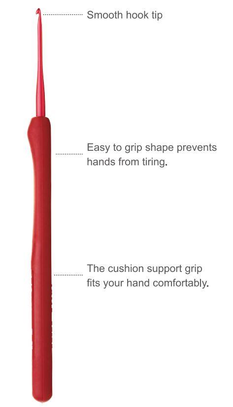 Tulip Tulip Etimo Red Crochet Hook -  - Crochet Hooks