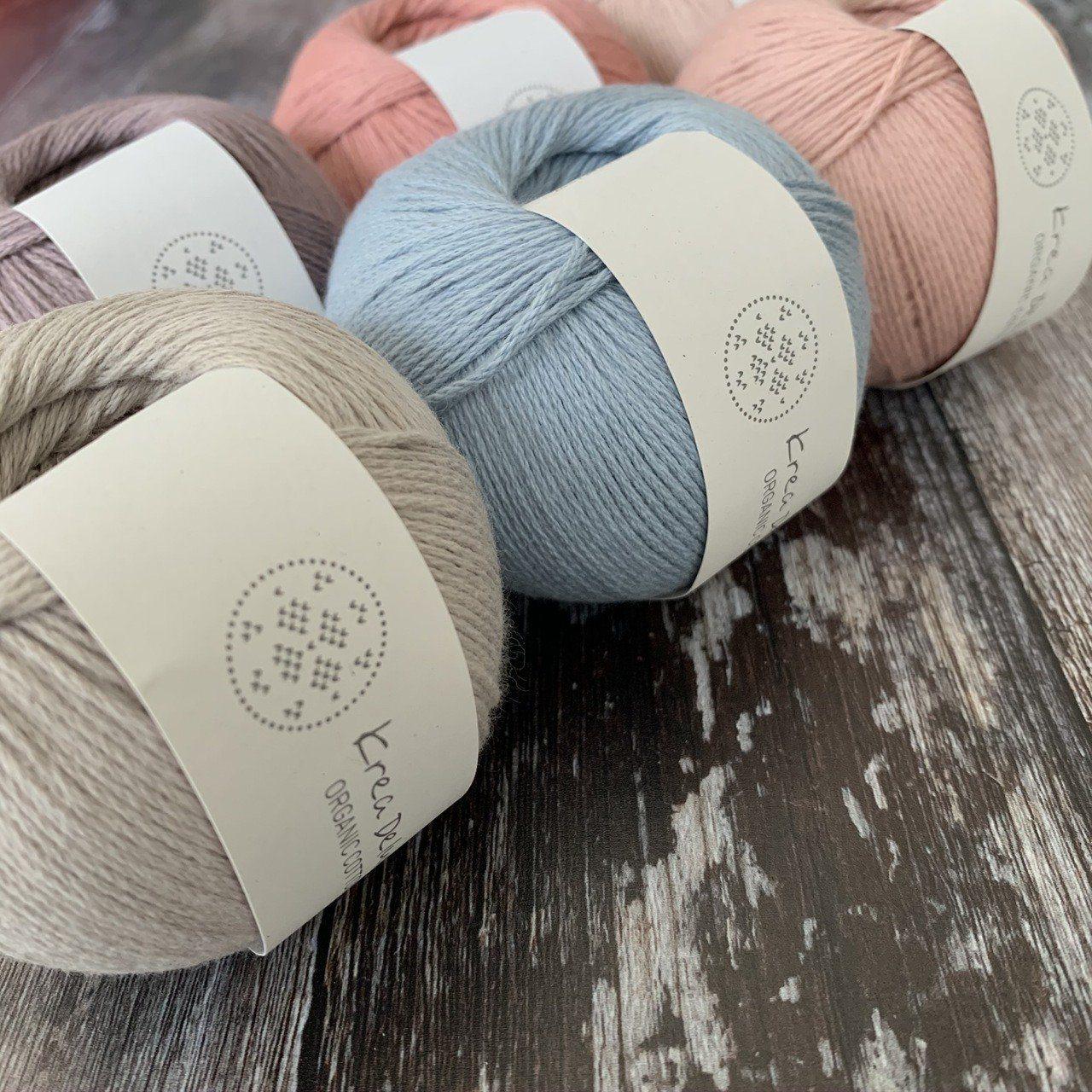 Krea Deluxe Krea Deluxe Organic Cotton -  - 4ply Knitting Yarn