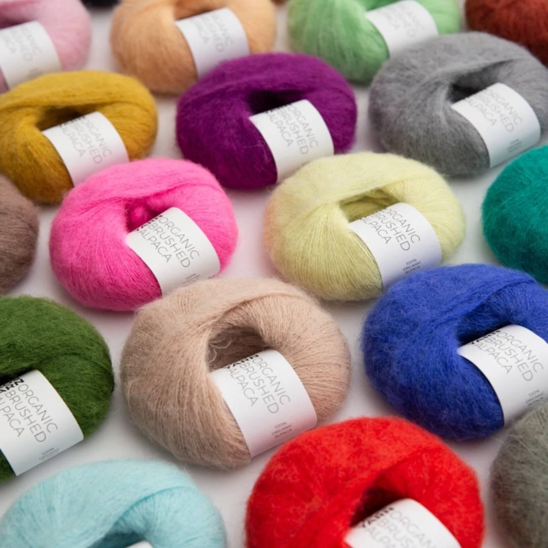 Brushed shop wool yarn
