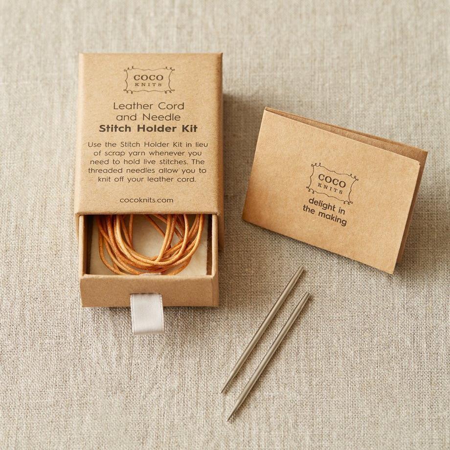 Cocoknits Cocoknits Leather Cord and Needle Stitch Holder Kit -  - Tools