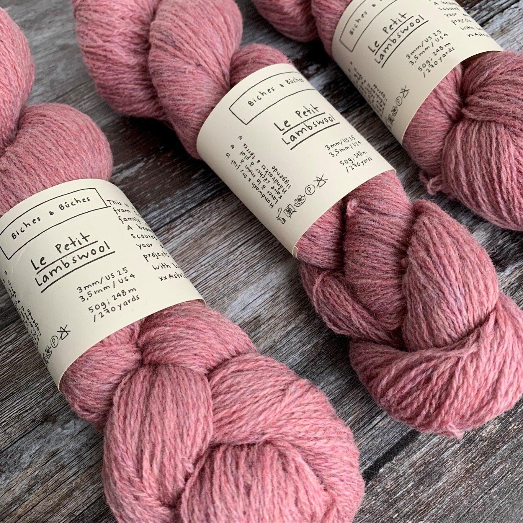 Biches & Bûches Biches & Bûches Le Petit Lambswool - Light Pink - 4ply Knitting Yarn