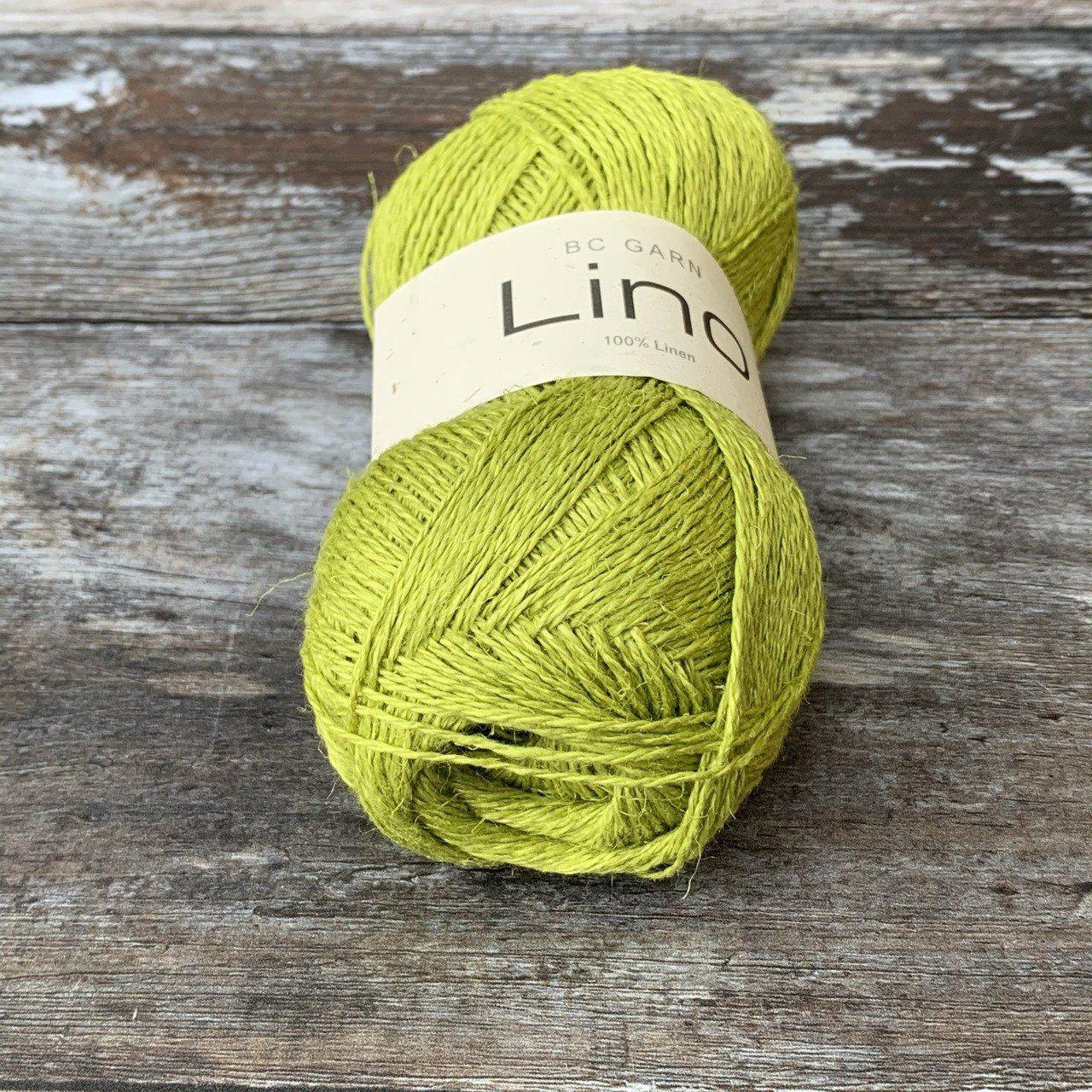 BC Garn BC Garn Lino - Lime (57) - 4ply Knitting Yarn