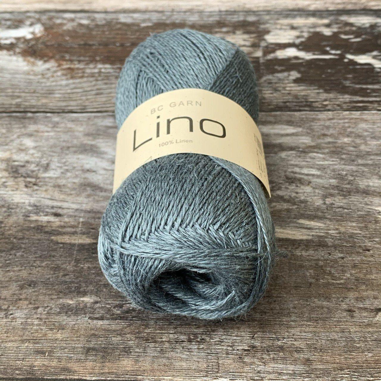 BC Garn BC Garn Lino - Jeans Blue (49) - 4ply Knitting Yarn