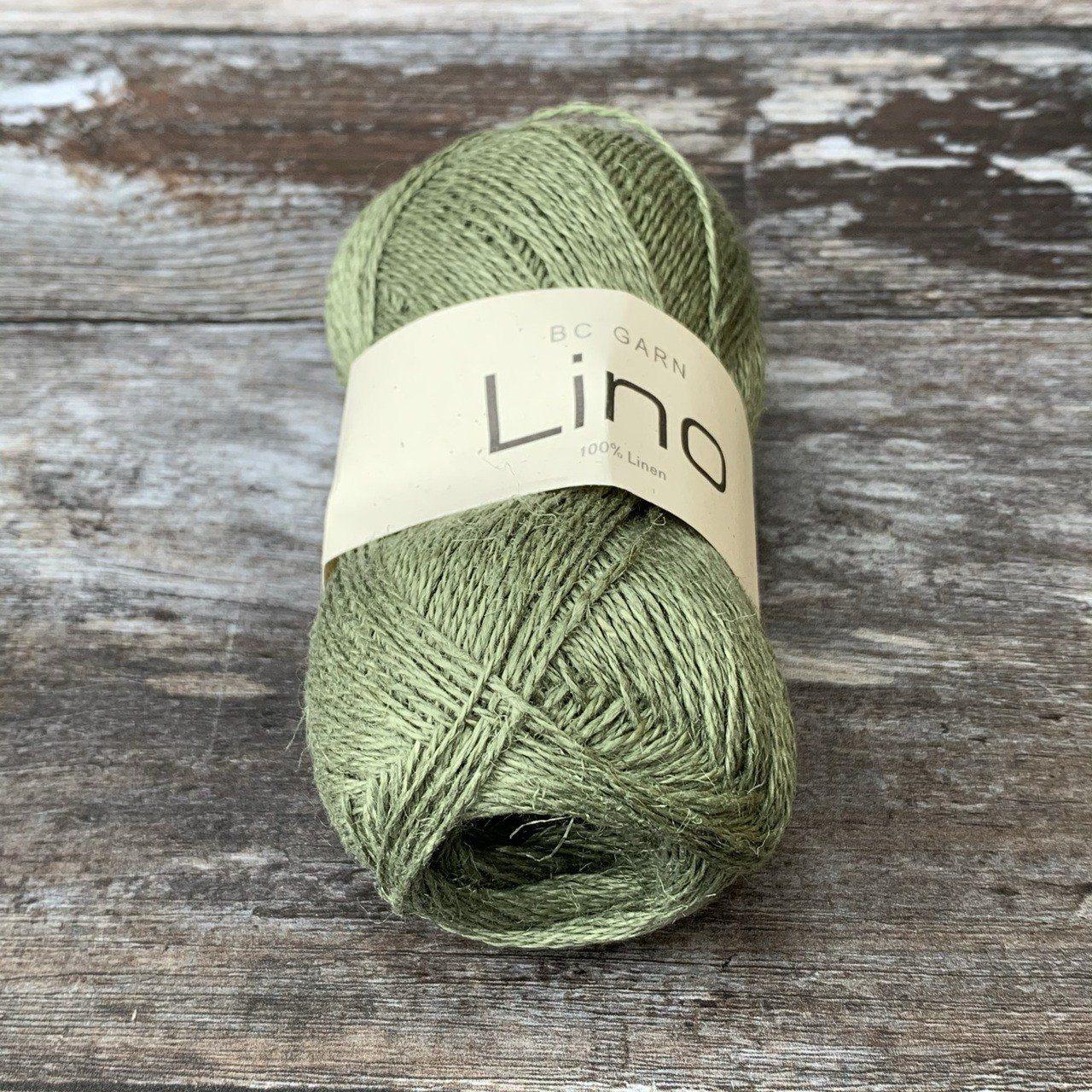 BC Garn BC Garn Lino - Moss (62) - 4ply Knitting Yarn