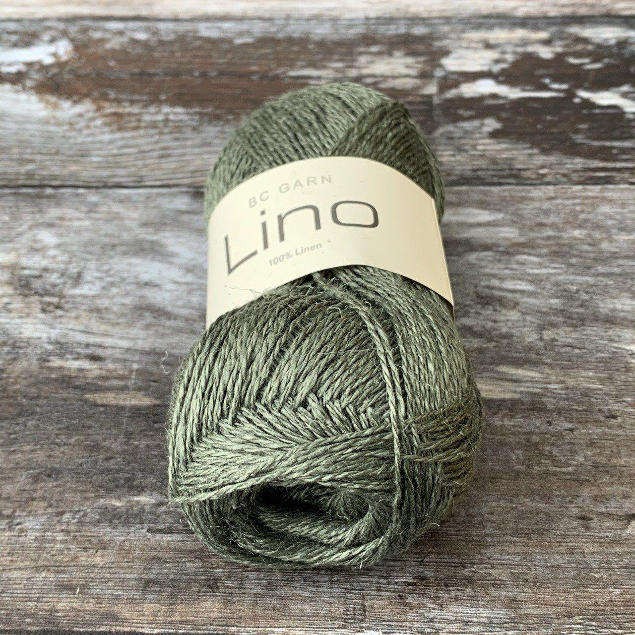 BC Garn BC Garn Lino - Olive (60) - 4ply Knitting Yarn