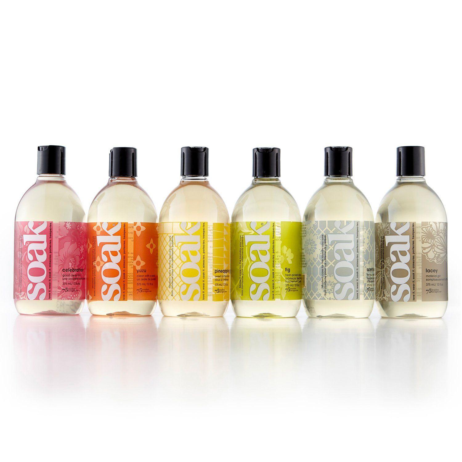 Soak Wash fragrance collection – gentle no-rinse wash for handknits and delicates in a variety of scents