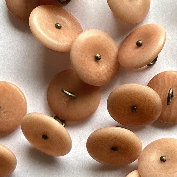 TextileGarden 15mm - Dusky Pink Corozo Button -  - Buttons