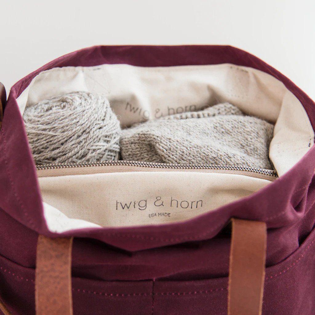 Twig & Horn Twig & Horn Waxed Canvas Crossbody Tote -  - 