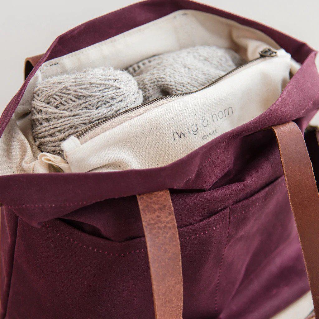 Twig & Horn Twig & Horn Waxed Canvas Crossbody Tote -  - 